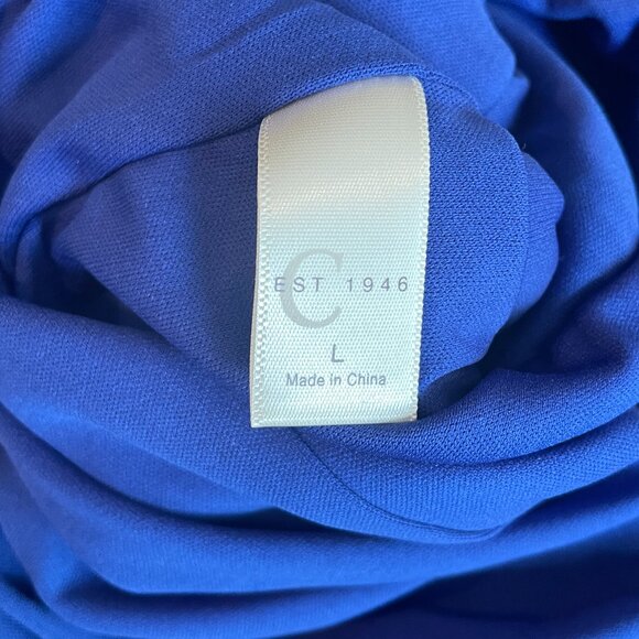 Size Large Est. 1946 cobalt blue accordion pleated dress - Picture 9 of 11